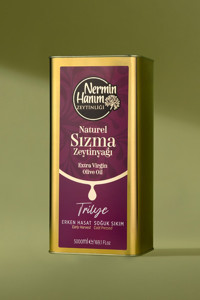 Nermin Hanım Zeytinliği Trilye Soğuk Sıkım Erken Hasat Teneke Sızma Zeytinyağı 5 lt