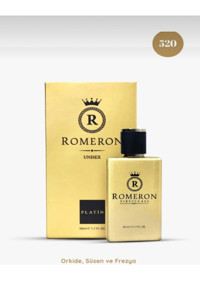 Romeron 520 Platin Afrodizyak Etkili EDP Çiçeksi-Meyveli Erkek Parfüm 50 ml