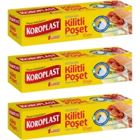 Koroplast Küçük Kilitli Buz Dolabı Poşeti 3x12 Adet