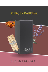 Gri Black Exceso EDP Bergamot-Sandal Erkek Parfüm 50 ml