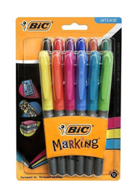 Bic Marking 12 Renkli 0.5 mm İğne Uçlu Çok Renkli 12'li Tükenmez Kalem Seti