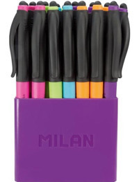 Milan Stylus Colour 5 Renkli Çok Renkli 24'lü Tükenmez Kalem Seti