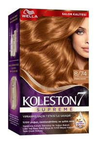 Wella Koleston 7 Supreme 8.74 Gizemli Kahve Krem Saç Boyası 50 ml