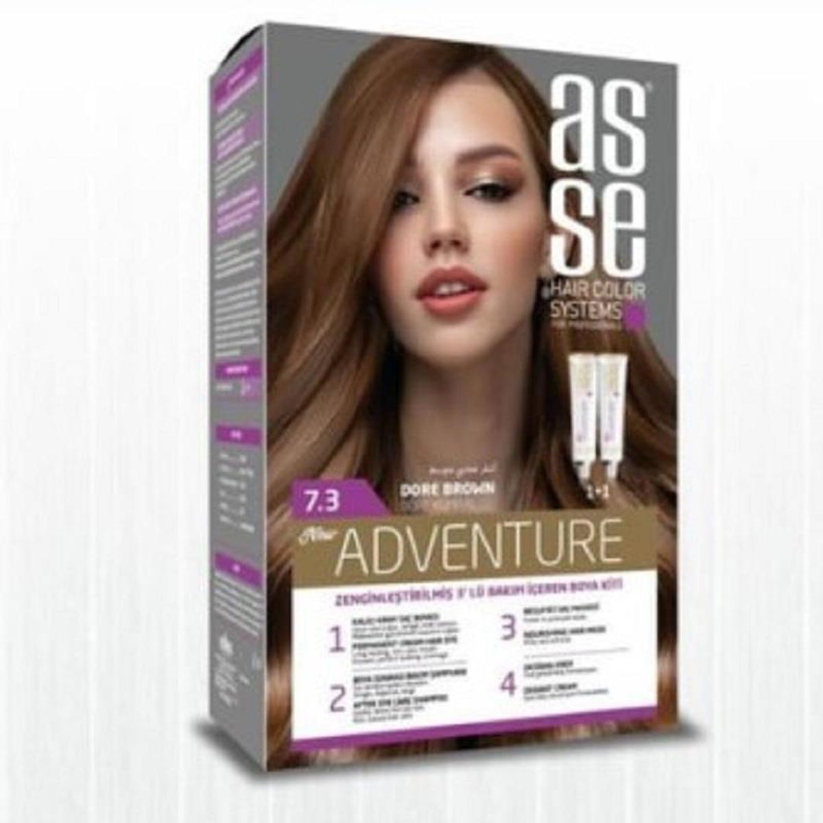 Asse 7.3 Dore Kumral Krem Saç Boyası 50 ml