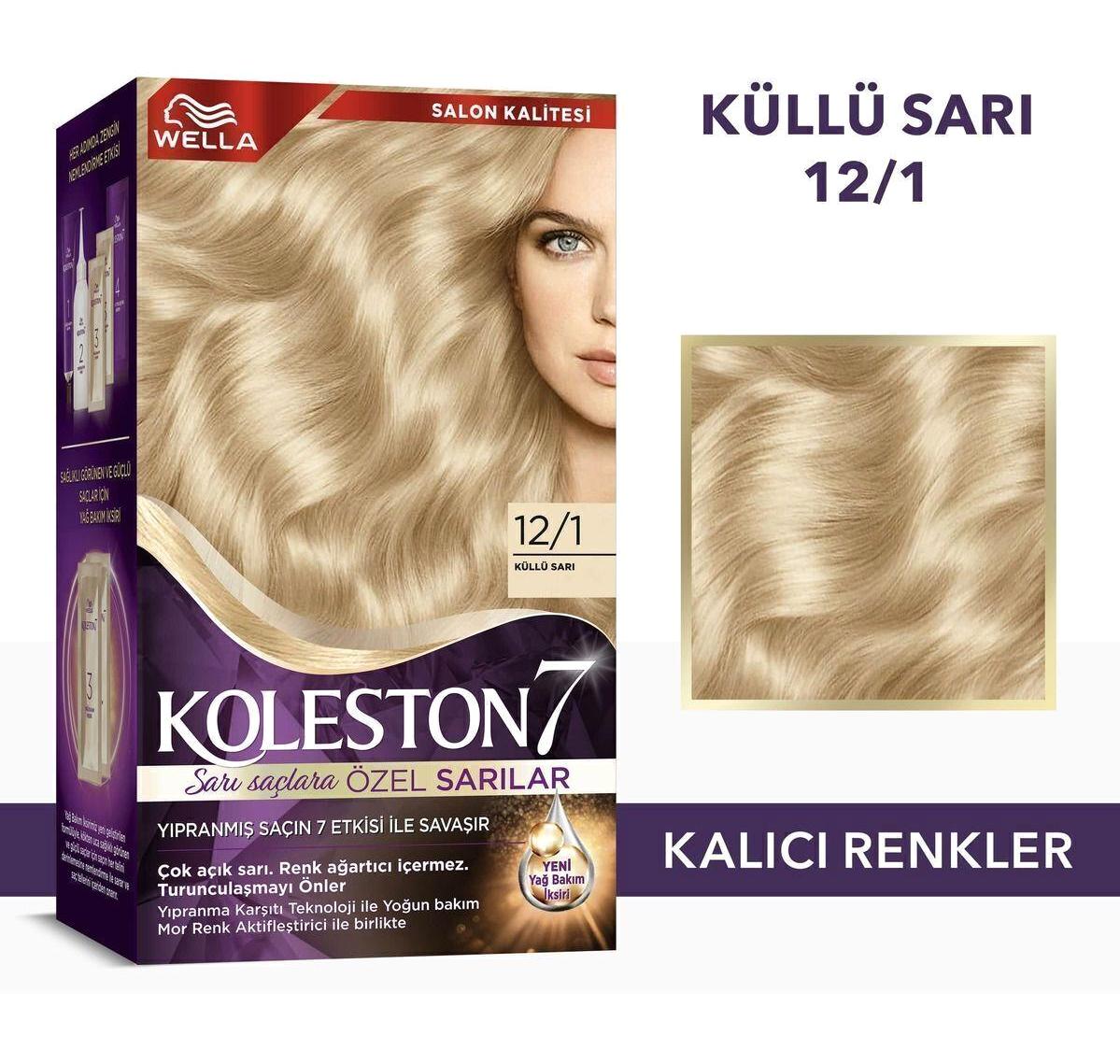 Wella Koleston 12.1 Küllü Sarı Krem Saç Boyası 50 ml