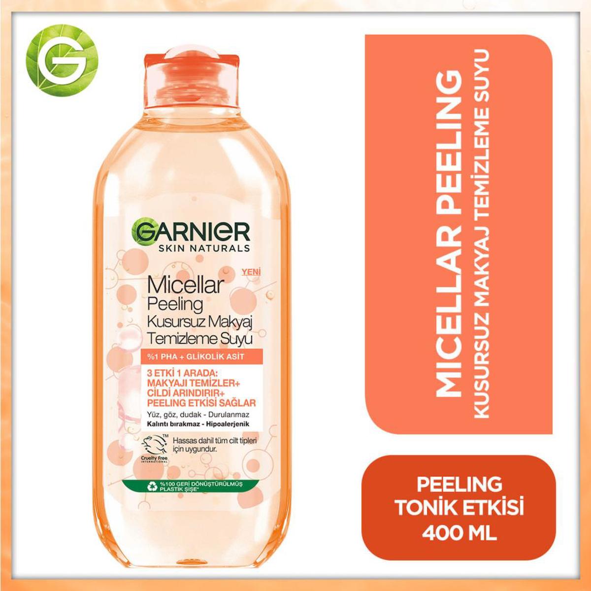 Garnier Micellar Sıvı Şişe Yüz Peelingi 400 ml