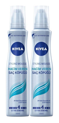 Nivea No:4 İnce Telli Saçlar İçin Hacim Veren Saç Köpüğü 2x150 ml