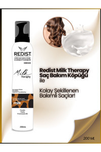 Redist Milk Therapy Normal Saçlar İçin Şekillendirici Hacim Veren Saç Köpüğü 200 ml