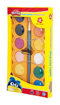 Play-Doh Jumbo 40Mm Su007 12'li Tablet Sulu Boya