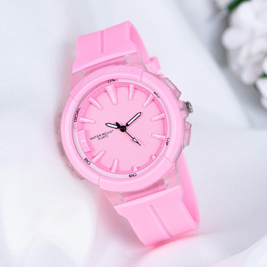 Pinkoli ST-303985 44 mm Pembe Silikon Kordon Analog Kadın Kol Saati