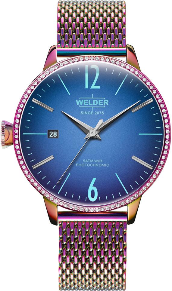 Welder Watch WRC683 Takvimli 38 mm Çok Renkli Çelik Kordon Analog Kadın Kol Saati