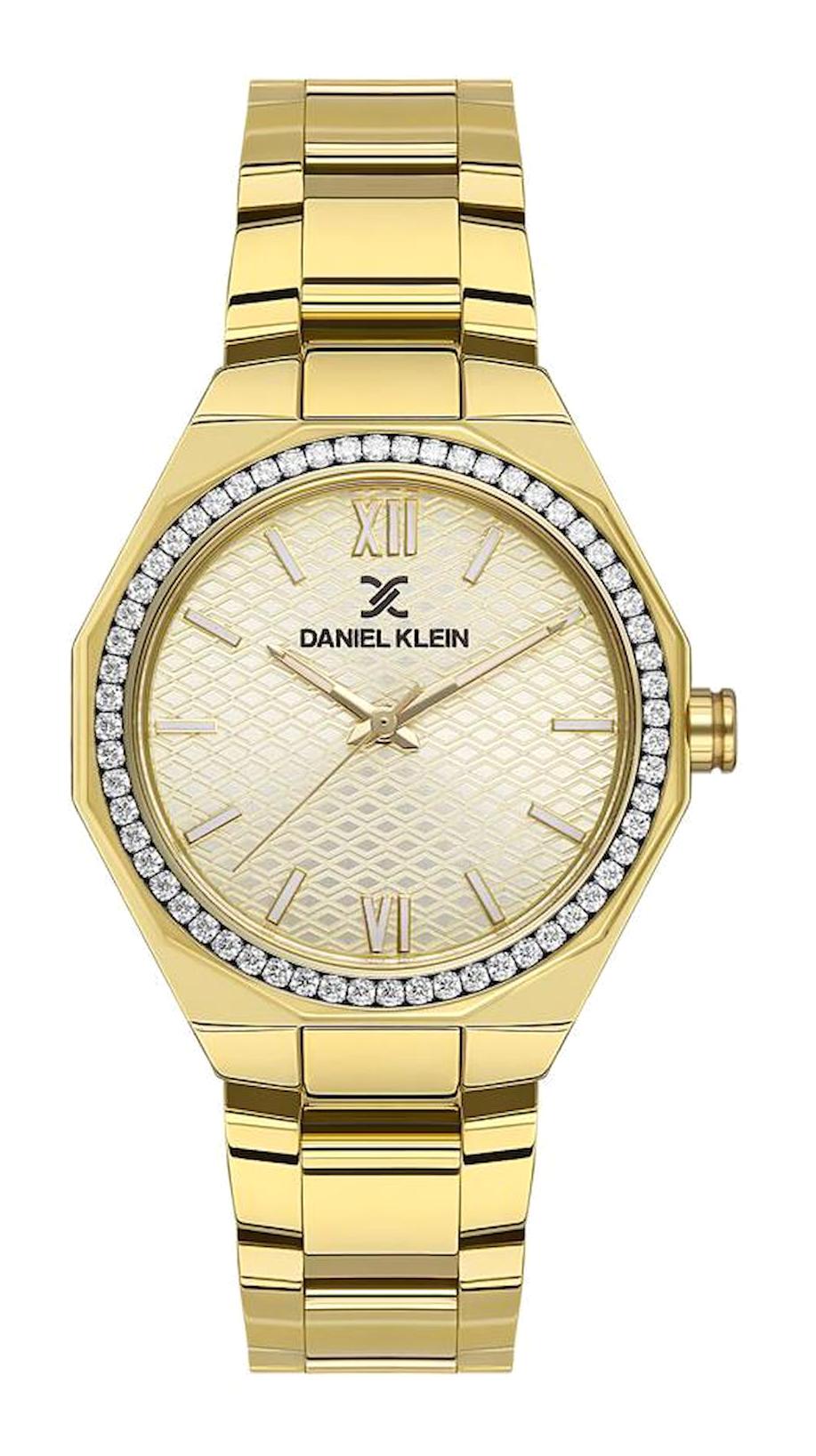 Daniel Klein DK102-DK.1.13490-2 34 mm Altın Çelik Kordon Analog Kadın Kol Saati