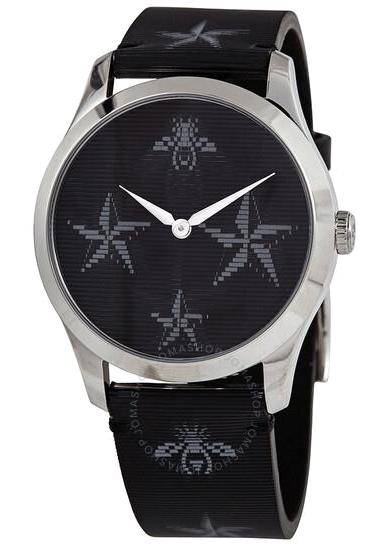 Gucci YA1264105 38 mm Siyah Deri Kordon Analog Kadın Kol Saati