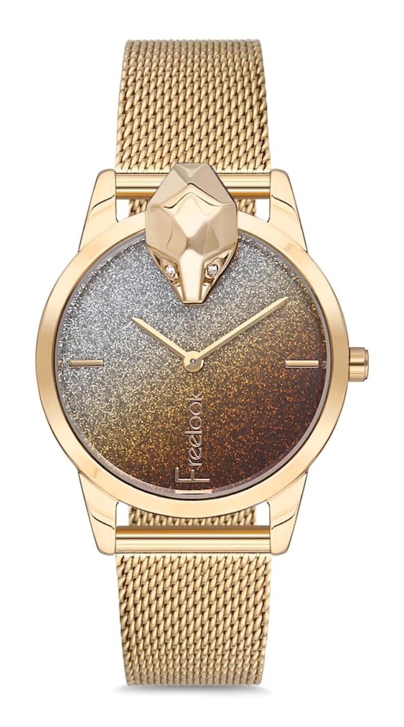 Freelook FL.1.10119.3 34 mm Altın Metal Kordon Analog Kadın Kol Saati