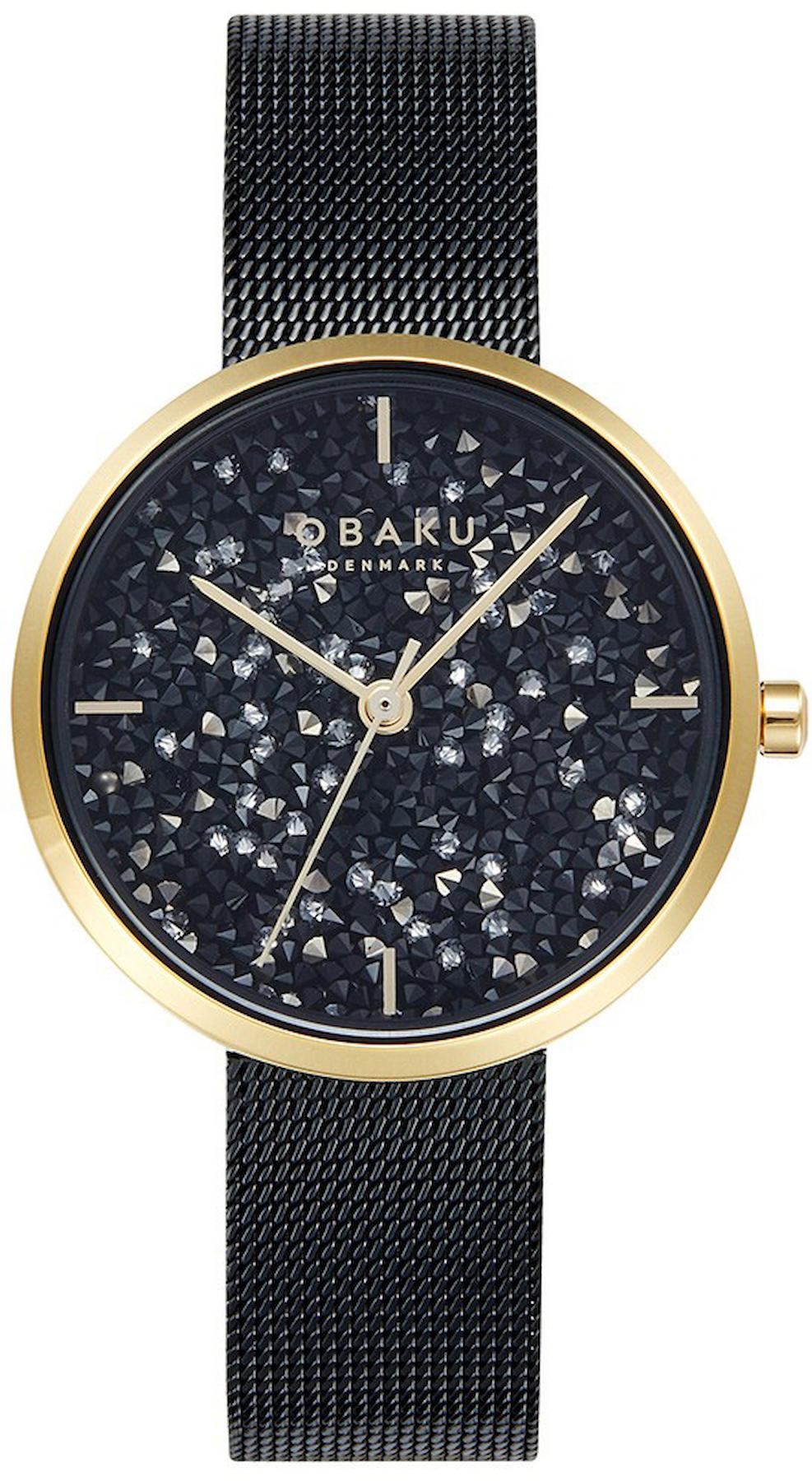 Obaku Denmark V289LHGBMB 32 mm Siyah Çelik Kordon Analog Kadın Kol Saati