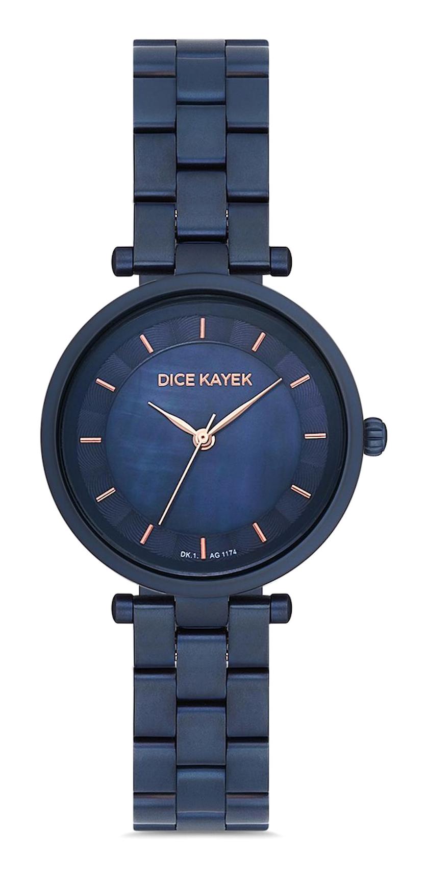 Dice Kayek DK.1.AG1174.15 34 mm Lacivert Çelik Kordon Analog Kadın Kol Saati