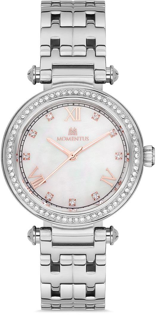 Momentus SS239S-09SR 32 mm Gri Çelik Kordon Analog Kadın Kol Saati