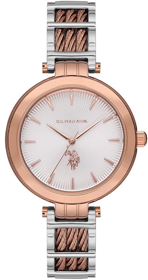 U.S. Polo Assn USPA2008-04 36 mm Gri-Rose Gold Çelik Kordon Analog Kadın Kol Saati