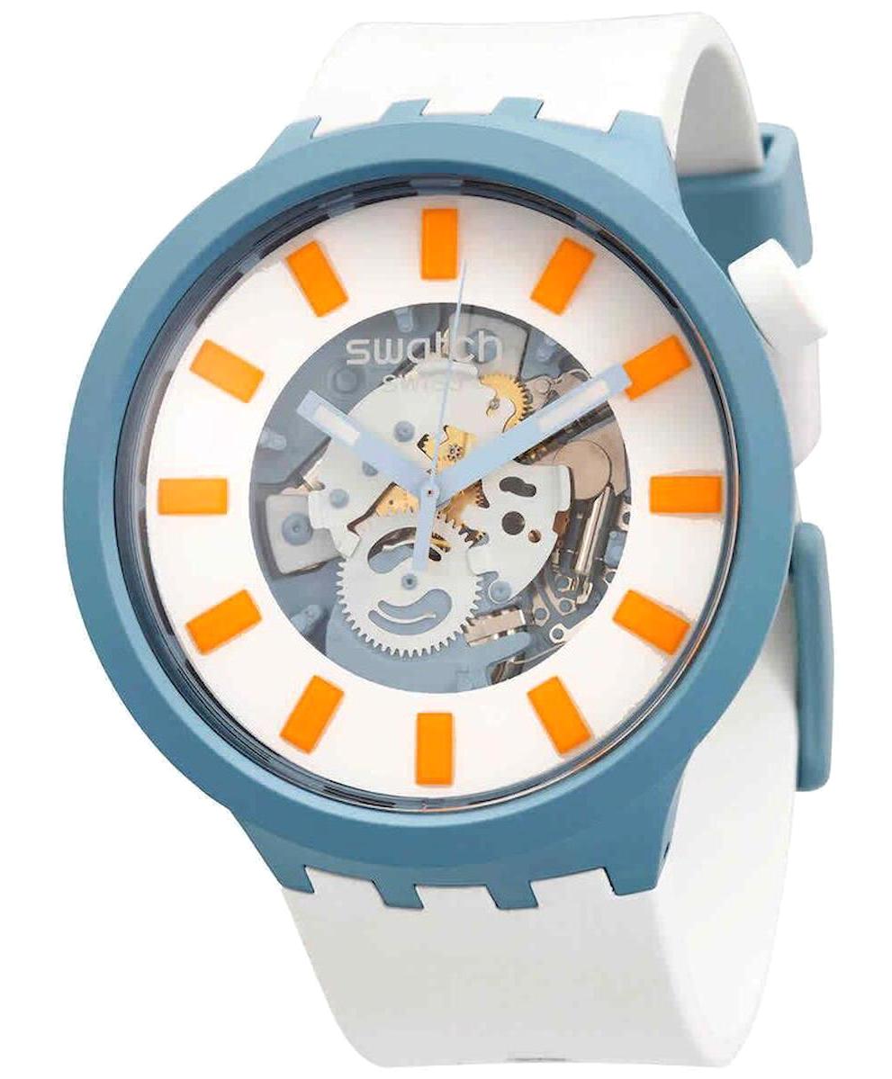 Swatch SB03N101 47 mm Beyaz Metal Kordon Analog Kadın Kol Saati