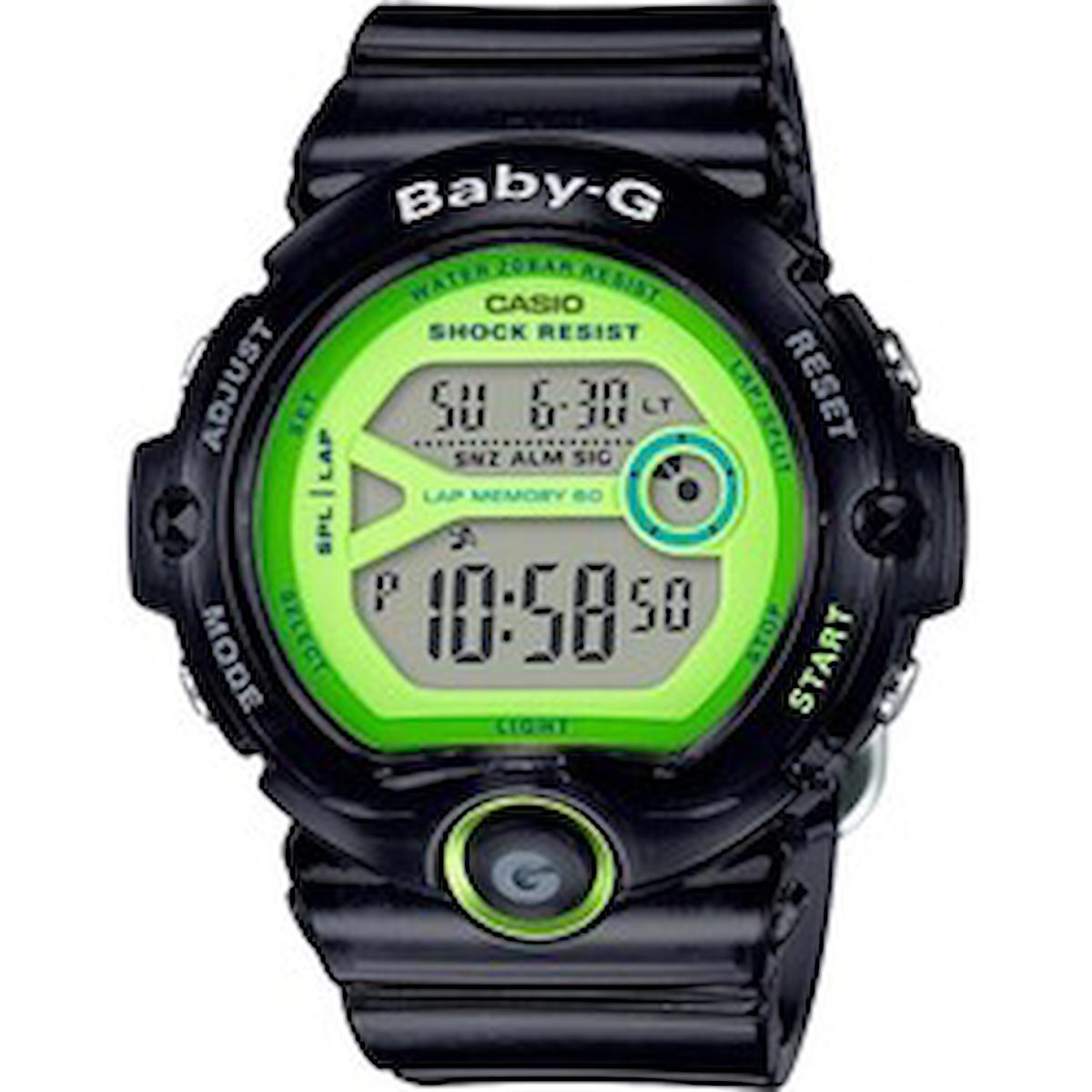 Casio BG-6903-1BDR Takvimli 45 mm Siyah Silikon Kordon Analog Kadın Kol Saati