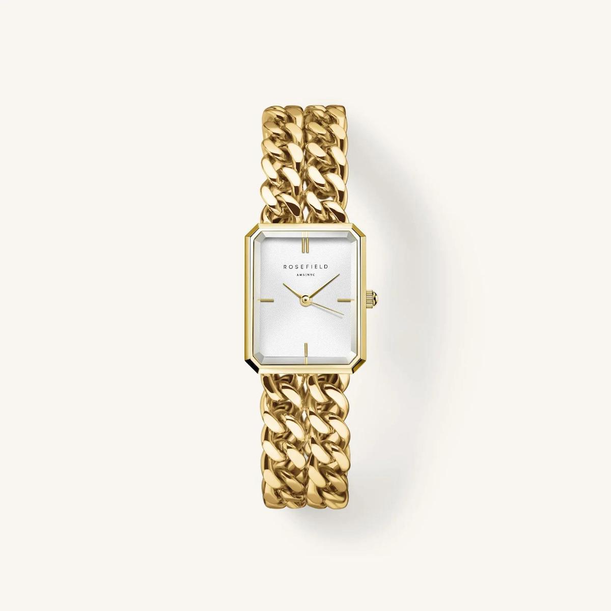 Rosefield SWGSG.O76 24 mm Altın Çelik Kordon Analog Kadın Kol Saati