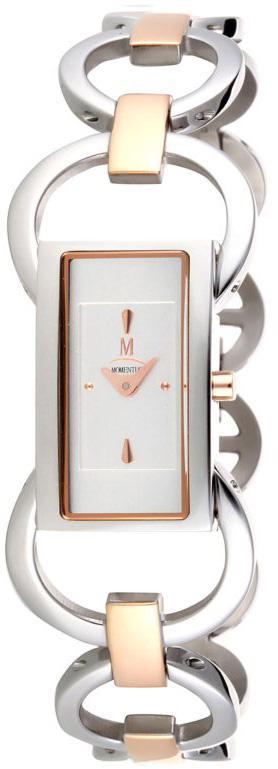 Momentus FJ128S-09TR 28 mm Gri-Sarı Çelik Kordon Analog Kadın Kol Saati