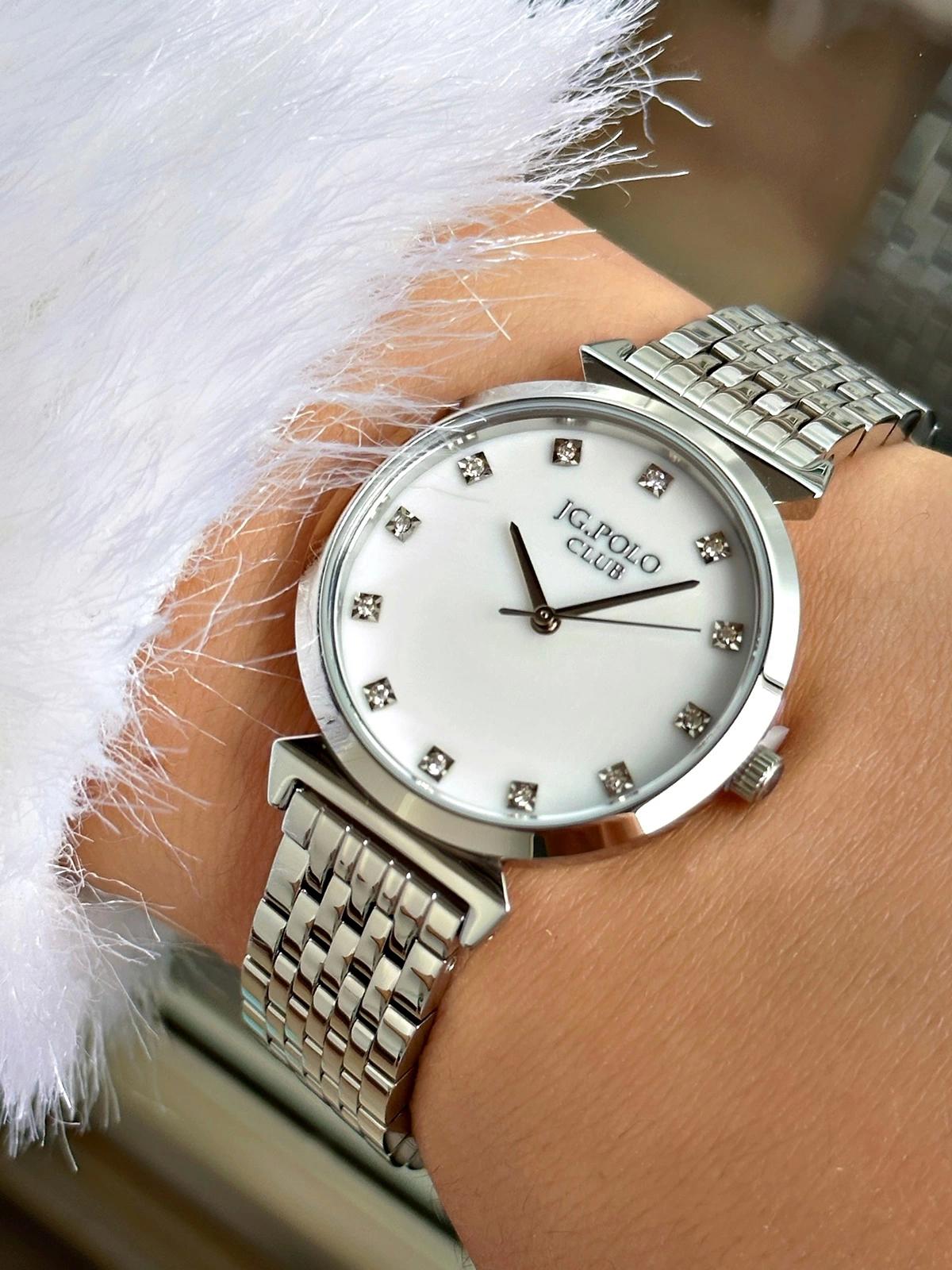 Jg. Polo Club JPC.0823.1301M.4 38 mm Gri Çelik Kordon Analog Kadın Kol Saati