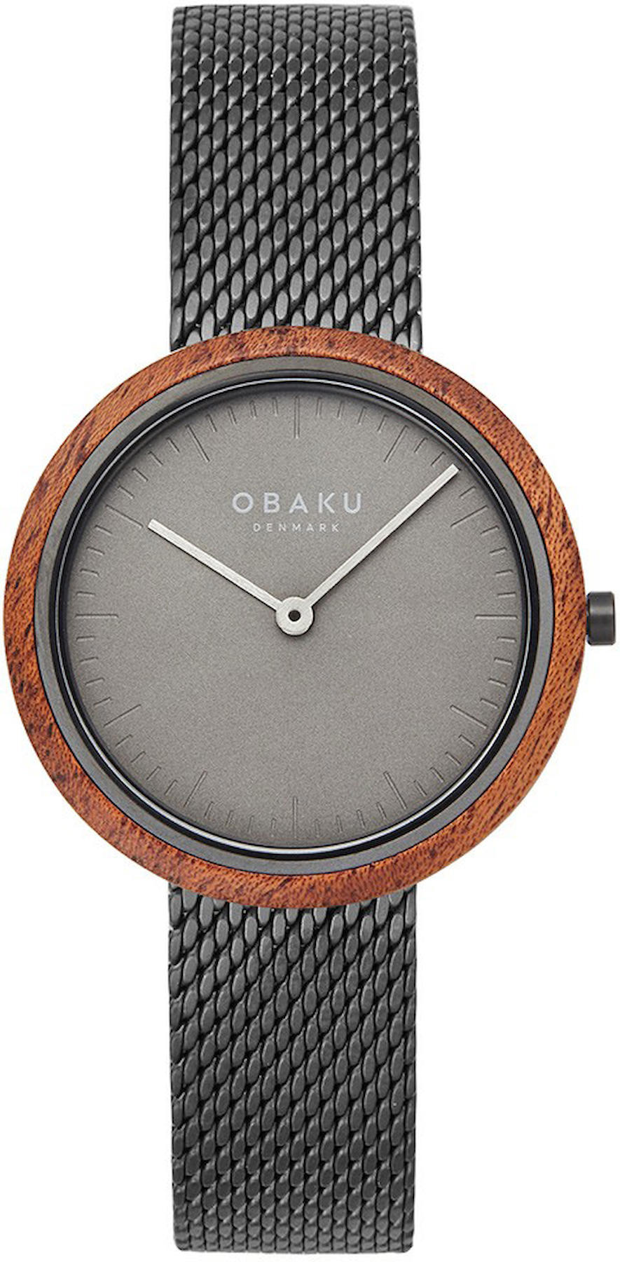 Obaku Denmark V245LXUUMU 32 mm Kahverengi Çelik Kordon Analog Kadın Kol Saati