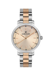 Daniel Klein DK.1.13513.2 34 mm Gri-Rose Gold Metal Kordon Analog Kadın Kol Saati