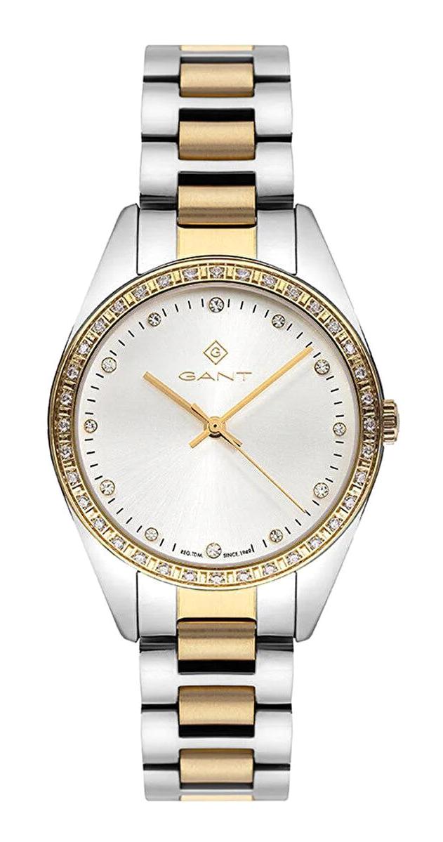 Gant GT077003Y 36 mm Altın-Gri Çelik Kordon Analog Kadın Kol Saati