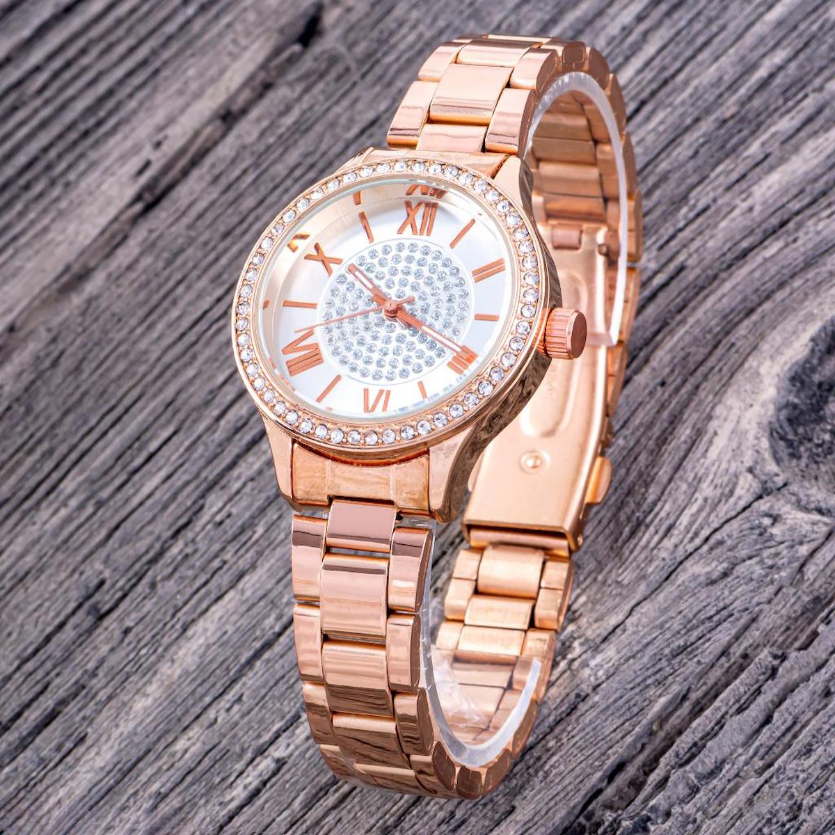Saattino ST-304302 31-35 mm Bakır Çelik Kordon Analog Kadın Kol Saati