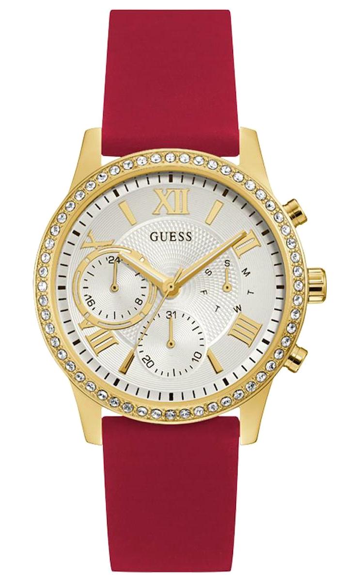 Guess GUU1135L6 40 mm Kırmızı Çelik Kordon Analog Kadın Kol Saati