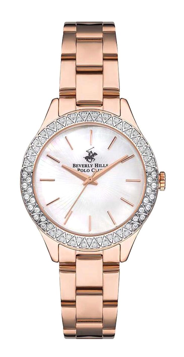 Beverly Hills Polo Club BP3291C.420 38 mm Rose Gold Çelik Kordon Analog Kadın Kol Saati