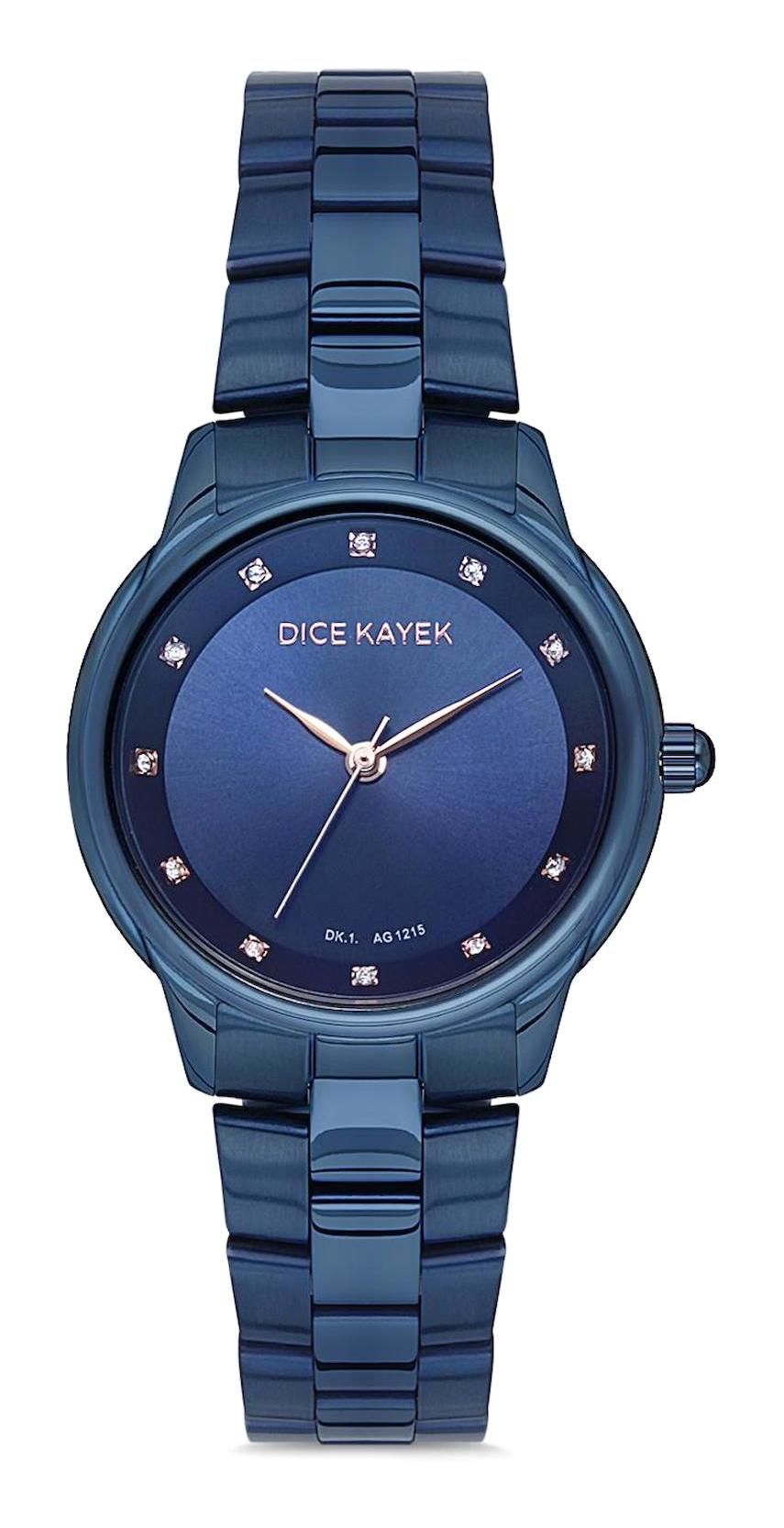 Dice Kayek DK.1.AG1215.09 34 mm Lacivert Çelik Kordon Analog Kadın Kol Saati