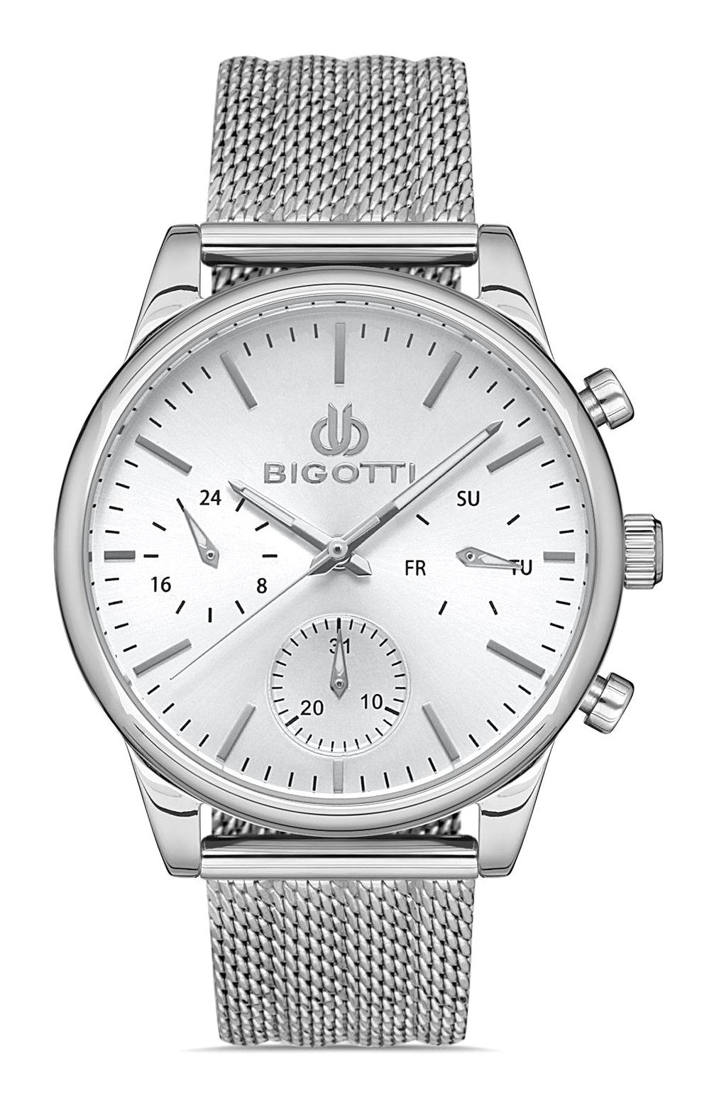 Bigotti BG.1.10339.1 37 mm Gri Hasır Kordon Analog Kadın Kol Saati