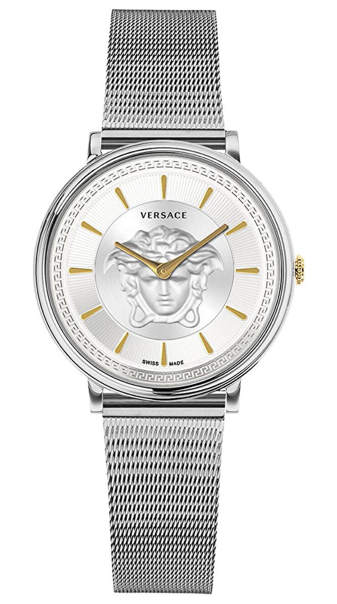 Versace VRSCVE8102019 38 mm Gri Çelik Kordon Analog Kadın Kol Saati