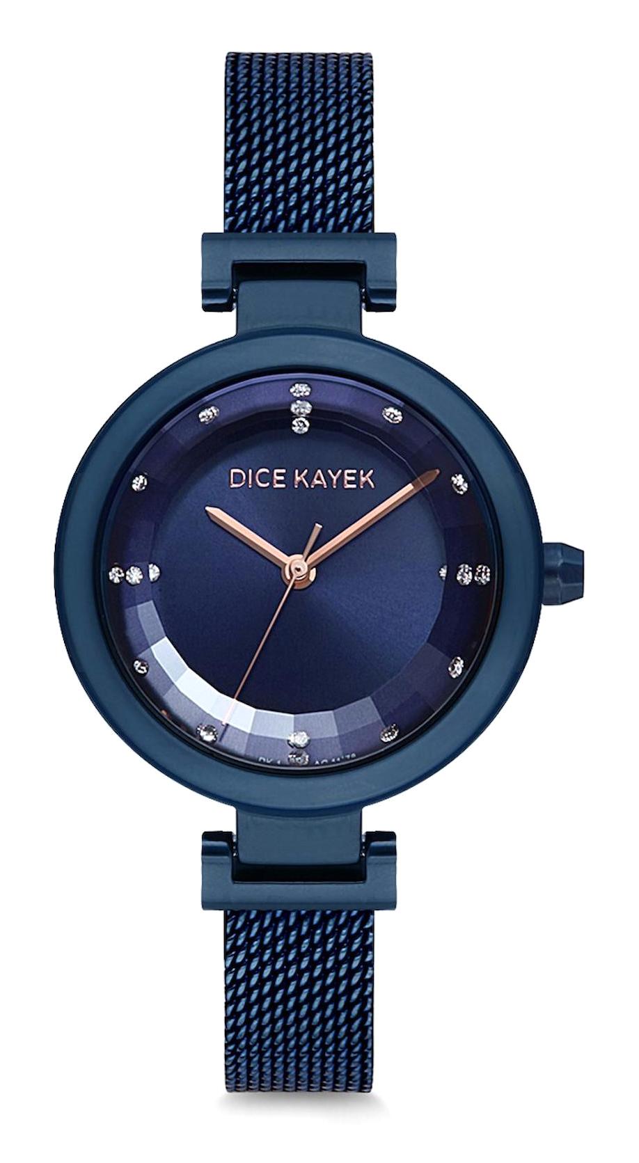 Dice Kayek DK.1.AG1178.11 36 mm Lacivert Çelik Kordon Analog Kadın Kol Saati