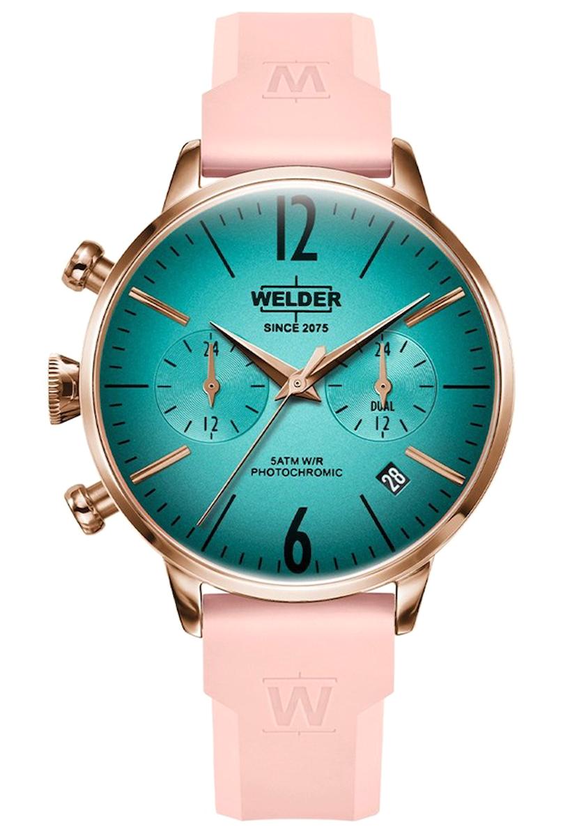Welder Watch WWRC675 Takvimli 38 mm Pembe Silikon Kordon Analog Kadın Kol Saati
