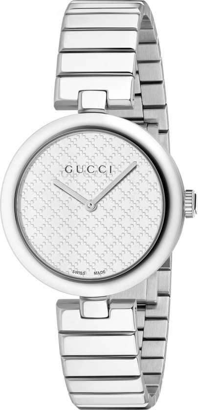 Gucci YA141402 34 mm Beyaz Çelik Kordon Analog Kadın Kol Saati