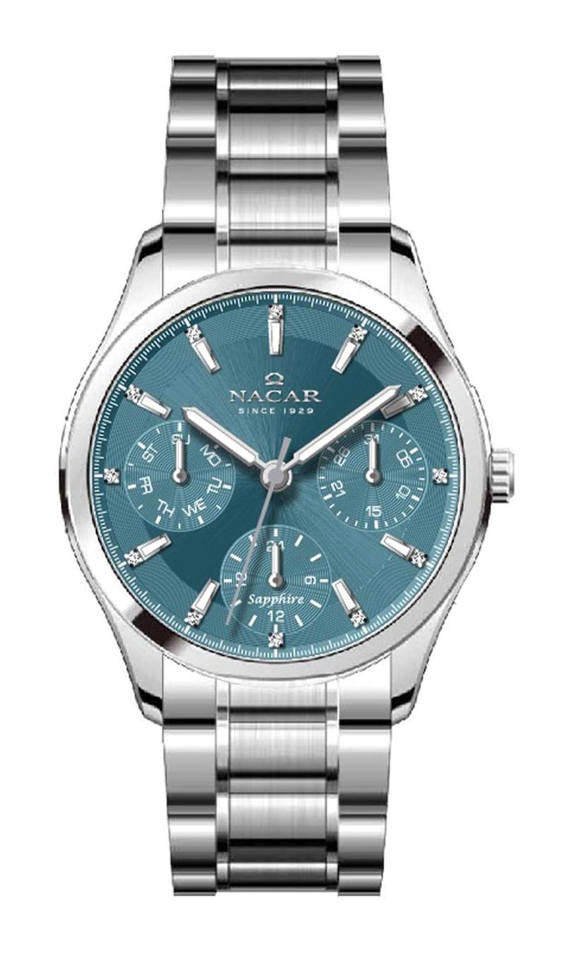 Nacar NC33-398316-ANM 31 mm Gri Çelik Kordon Analog Kadın Kol Saati