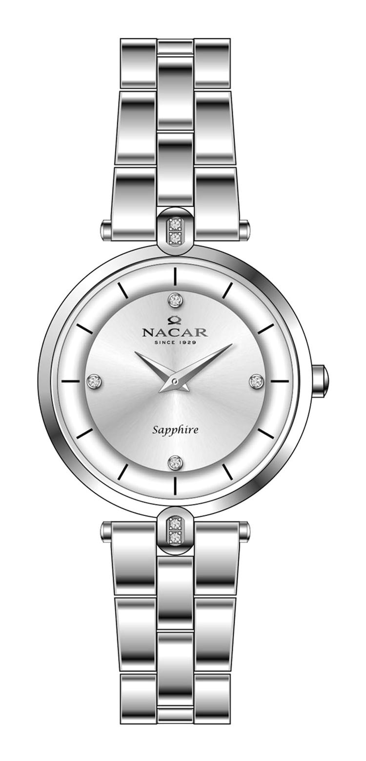 Nacar NC34-39C714-ASMS 30 mm Gri Metal Kordon Analog Kadın Kol Saati