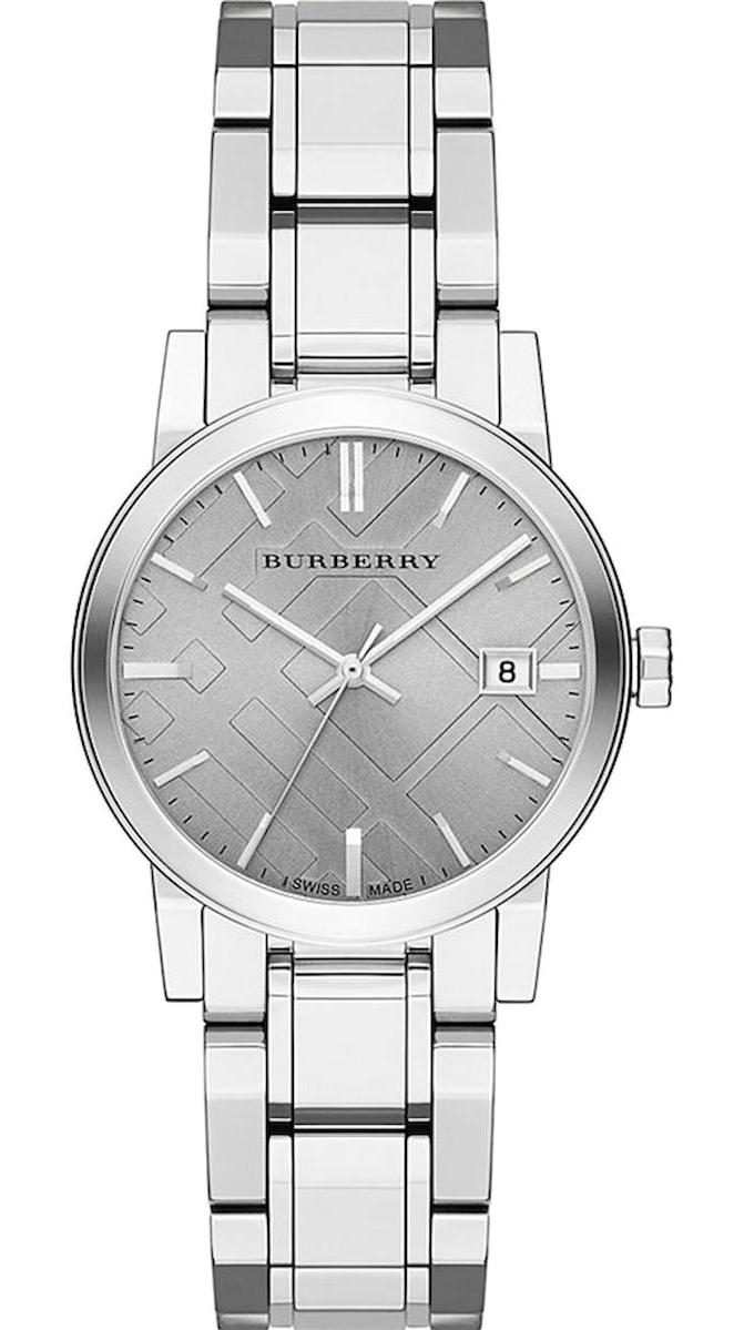 Burberry BU9143 Takvimli 34 mm Gri Çelik Kordon Analog Kadın Kol Saati
