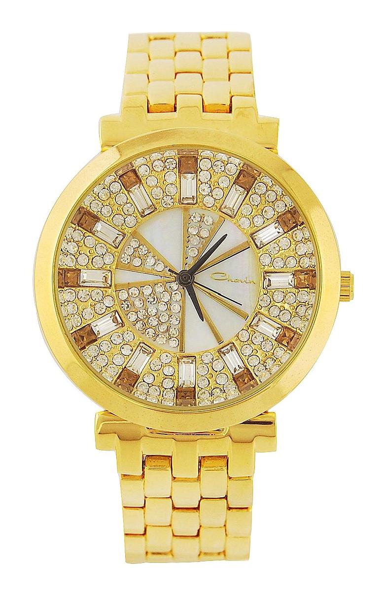 Chavin ST589 40 mm Altın Alloy-Çelik Kordon Analog Kadın Kol Saati