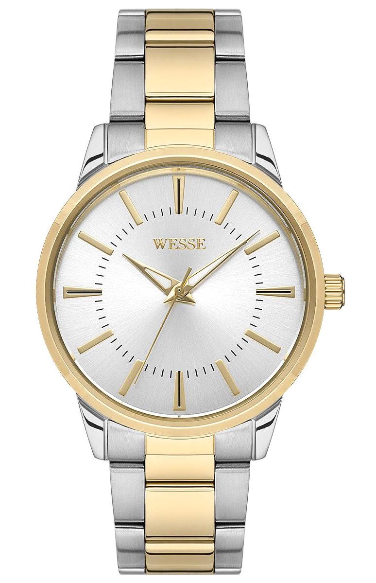 Wesse WWL104407 36 mm Altın-Gri Çelik Kordon Analog Kadın Kol Saati