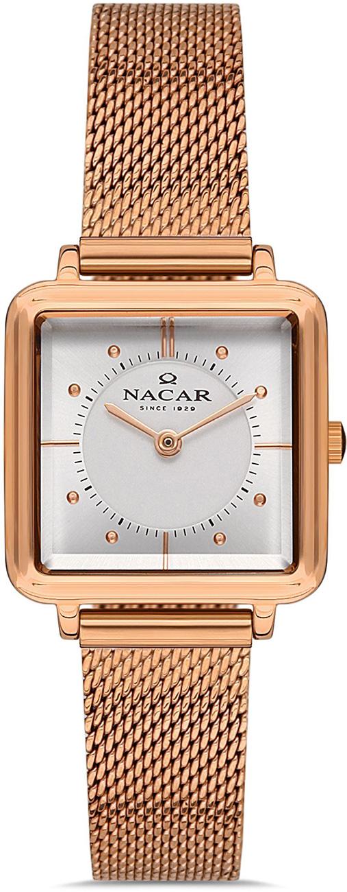 Nacar NC36-391051-RSM 27 mm Bakır Hasır Kordon Analog Kadın Kol Saati