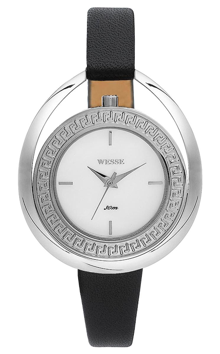 Wesse WWL300803L 42 mm Siyah Deri Kordon Analog Kadın Kol Saati