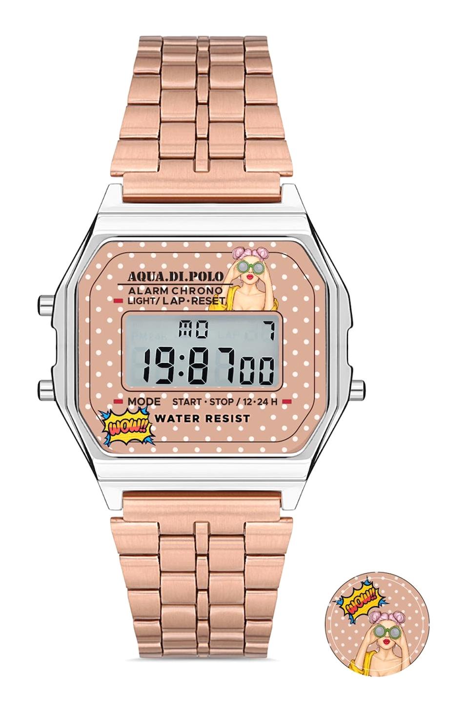 Aqua Di Polo APWA064502 30 mm Rose Gold Çelik Kordon Analog Kadın Kol Saati