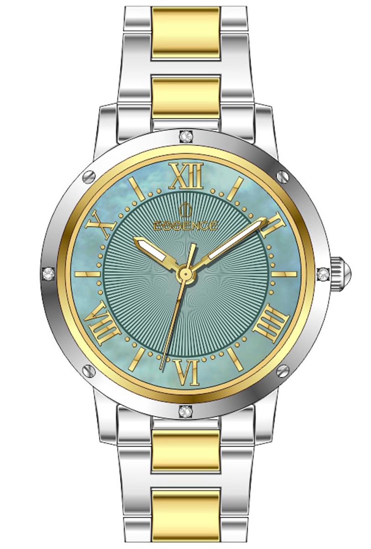 Essence ES6808FE.270 33 mm Altın-Gri Çelik Kordon Analog Kadın Kol Saati
