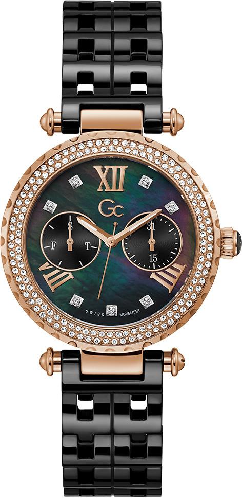 Guess GCY71007L2MF Takvimli 36 mm Siyah Çelik Kordon Analog Kadın Kol Saati