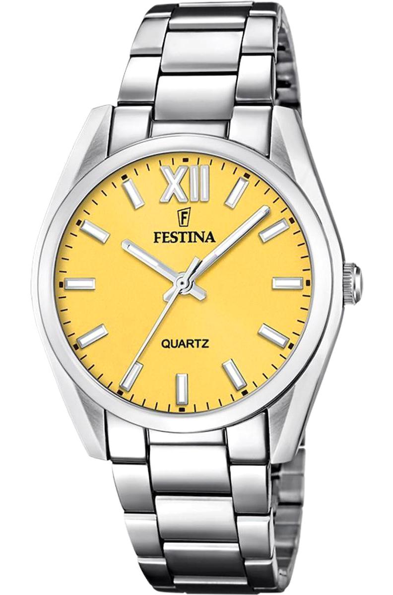 Festina F20622/G 37 mm Gri Çelik Kordon Analog Kadın Kol Saati